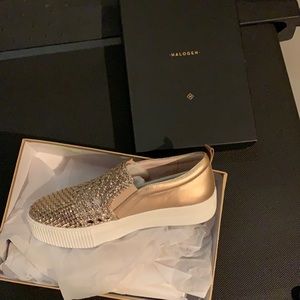 Halogen slip on platform shoes size 10